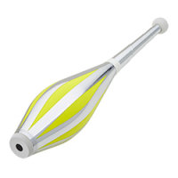 Jonglierkeule Albatros CHM, gelb/silber
